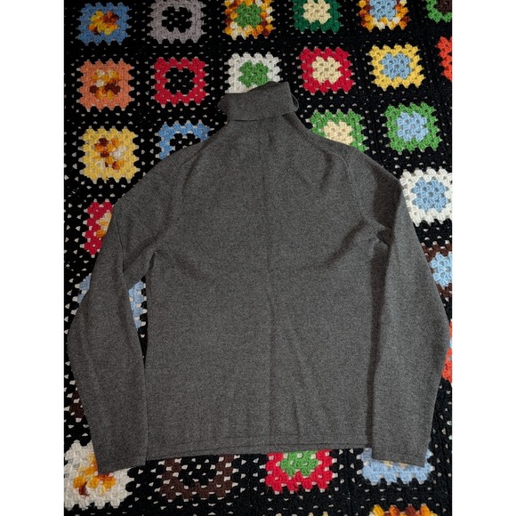 Saks Fifth Avenue Women's Cashmere Turtleneck Sweater Gray Size Large - Picture 7 of 7